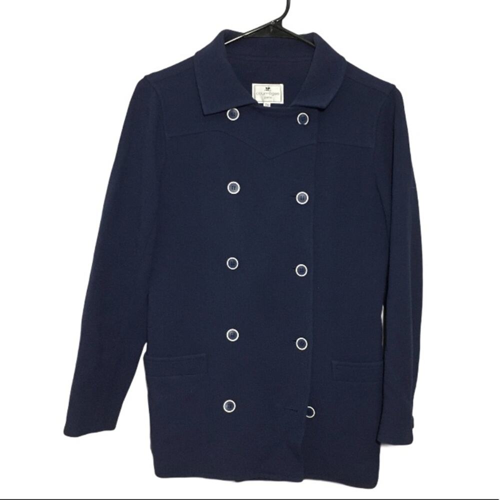 Courreges Paris Wool Coat Button Front 38 (S)